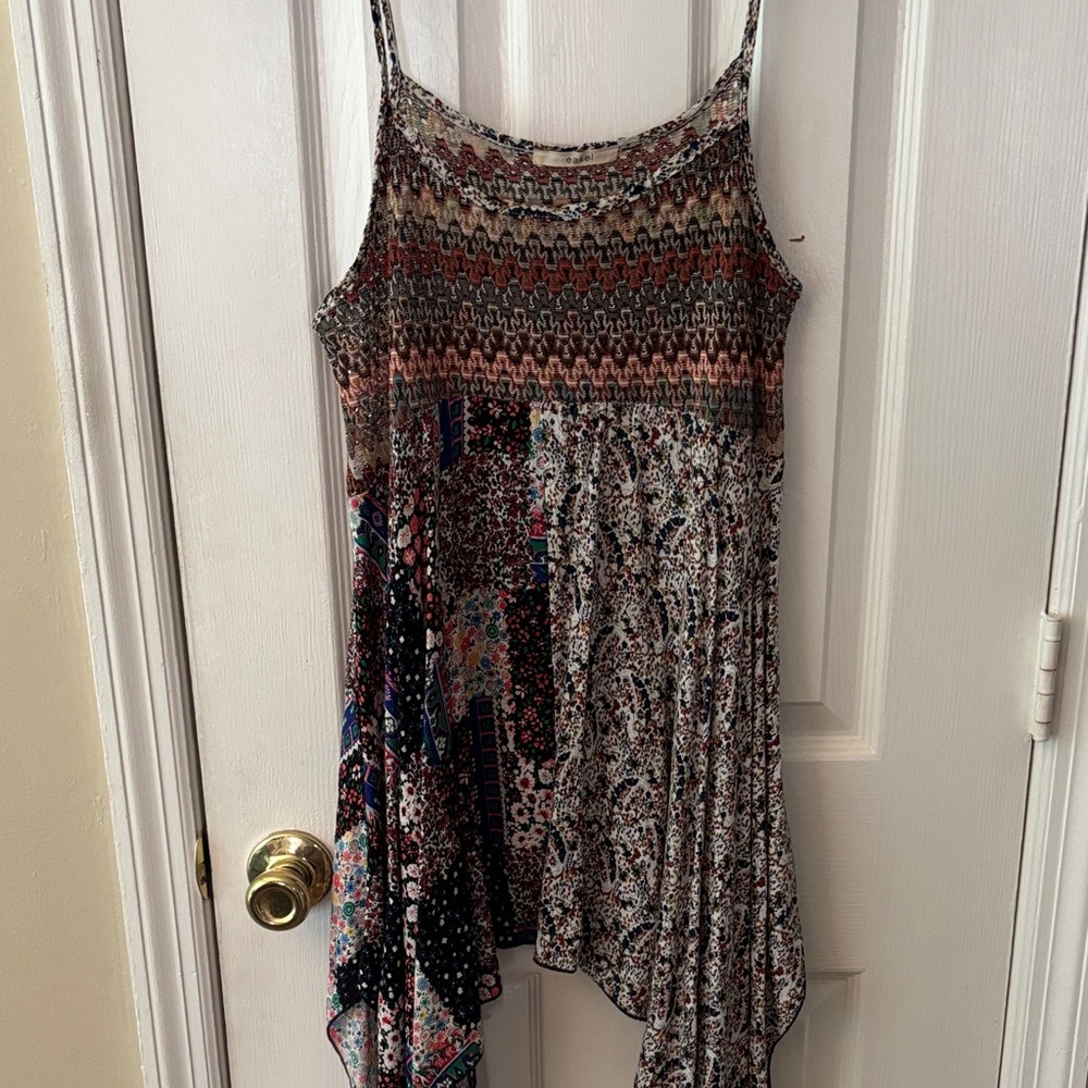 Bohemian Patchwork Spaghetti Strap Top or Dress